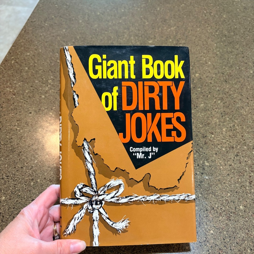 Giant Book of Dirty Jokes Mr J Hardcover Vintage 1981 Castle Books Humor